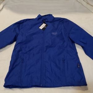 Blue Oxford Water Resistant Fullzip Jacket